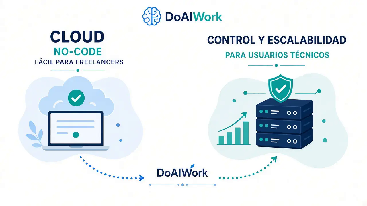 Dos caminos: cloud fácil vs control y escala