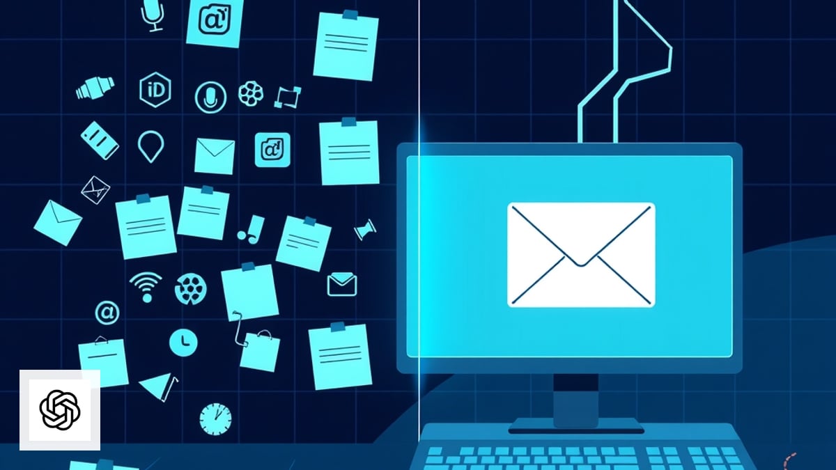 Messy weekly notes transformed into a client-ready status email